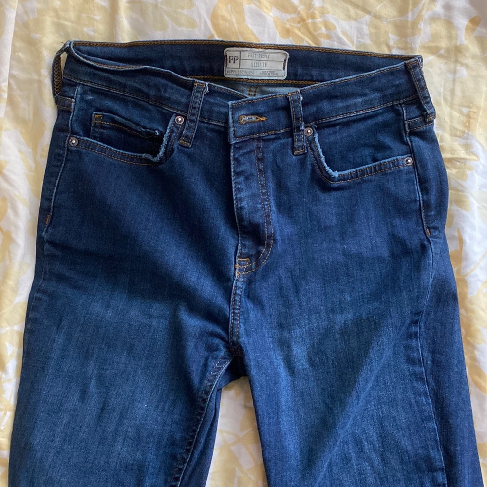 Free People distressed jeans.